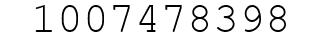 Number 1007478398.