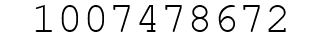 Number 1007478672.