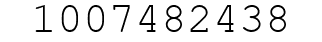 Number 1007482438.