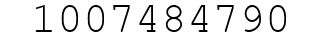 Number 1007484790.