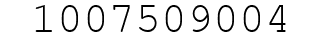 Number 1007509004.