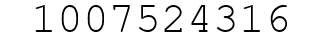 Number 1007524316.