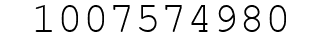 Number 1007574980.