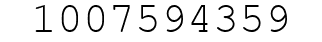 Number 1007594359.