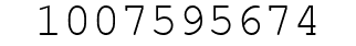 Number 1007595674.