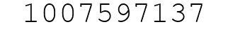 Number 1007597137.