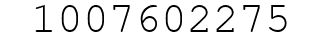 Number 1007602275.