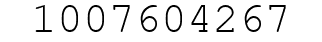 Number 1007604267.