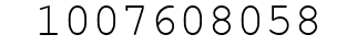 Number 1007608058.