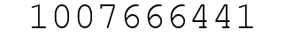 Number 1007666441.
