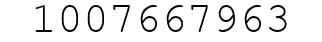 Number 1007667963.