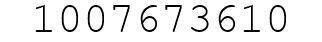 Number 1007673610.