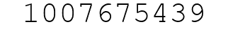 Number 1007675439.