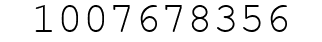 Number 1007678356.