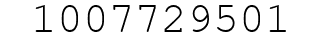 Number 1007729501.