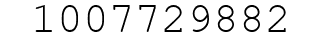Number 1007729882.