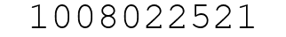 Number 1008022521.