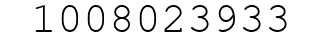 Number 1008023933.