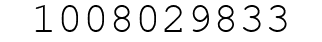 Number 1008029833.