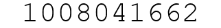 Number 1008041662.