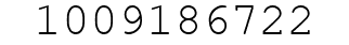 Number 1009186722.