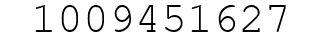 Number 1009451627.