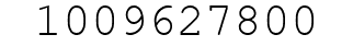 Number 1009627800.