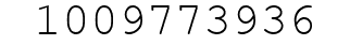 Number 1009773936.