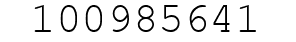 Number 100985641.