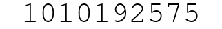 Number 1010192575.