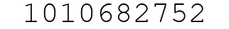 Number 1010682752.
