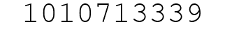 Number 1010713339.