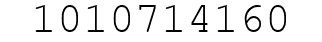 Number 1010714160.