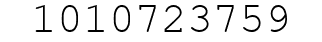 Number 1010723759.