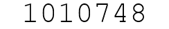 Number 1010748.