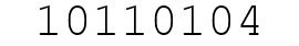 Number 10110104.