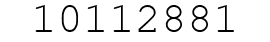 Number 10112881.