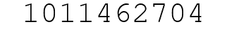 Number 1011462704.
