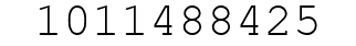 Number 1011488425.