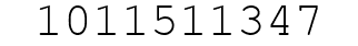 Number 1011511347.