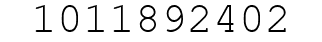 Number 1011892402.