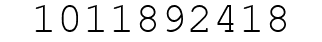 Number 1011892418.