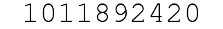 Number 1011892420.
