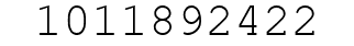 Number 1011892422.