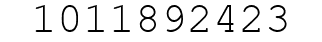 Number 1011892423.