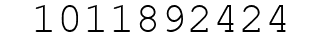 Number 1011892424.
