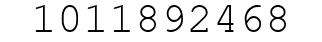 Number 1011892468.