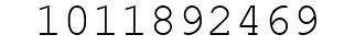 Number 1011892469.