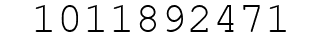 Number 1011892471.