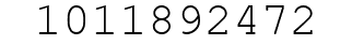 Number 1011892472.